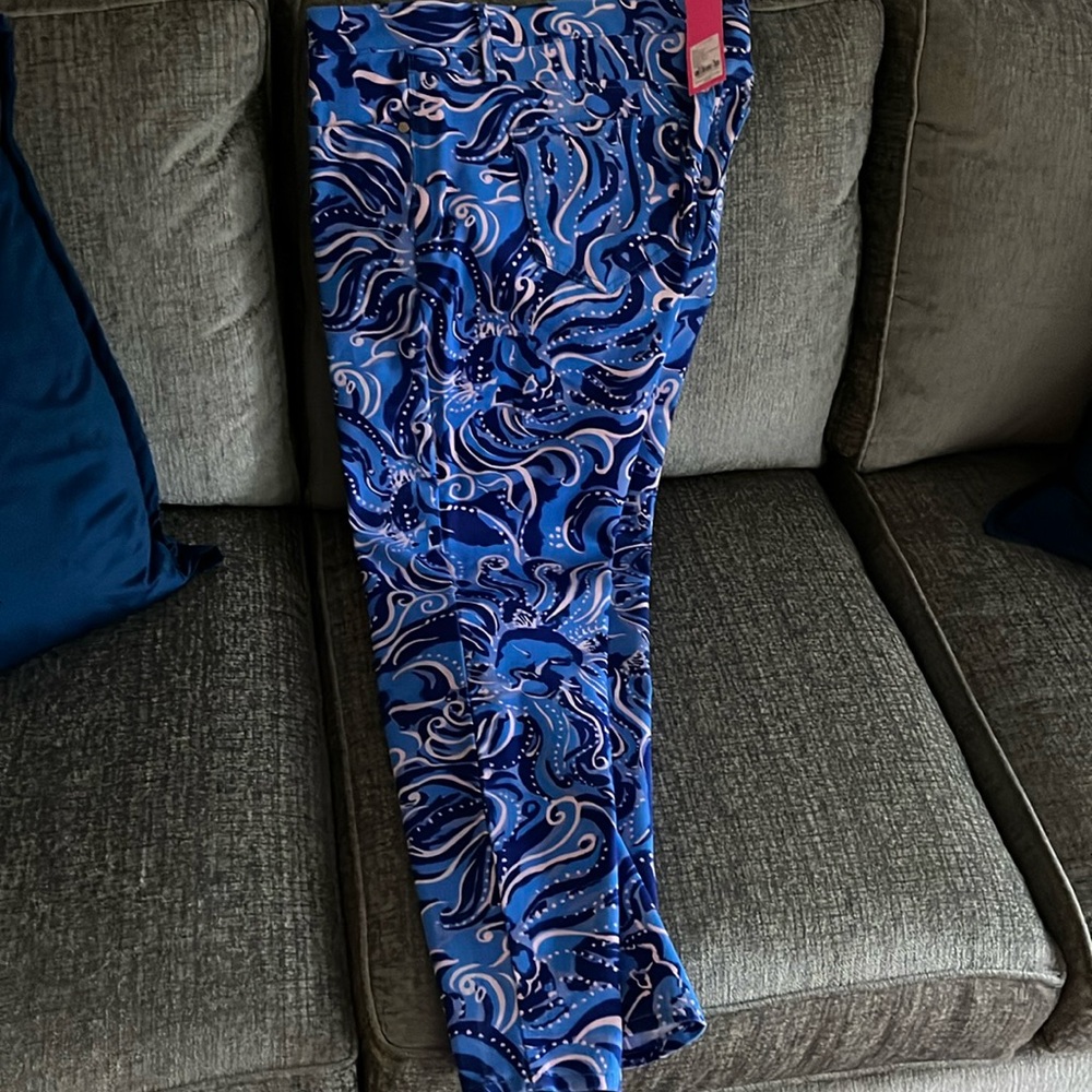 NWT Lilly Pulitzer South Ocean Skinny Crop Sz 16
